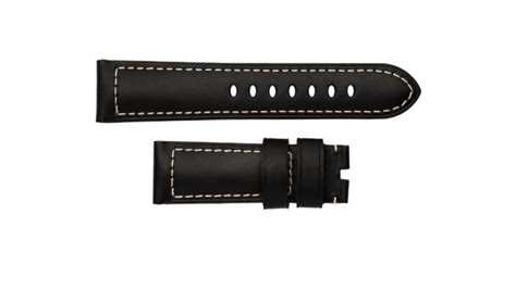 Panerai Strap Calf Ponte Vecchio Black, Pin buckle 22.0 MM.